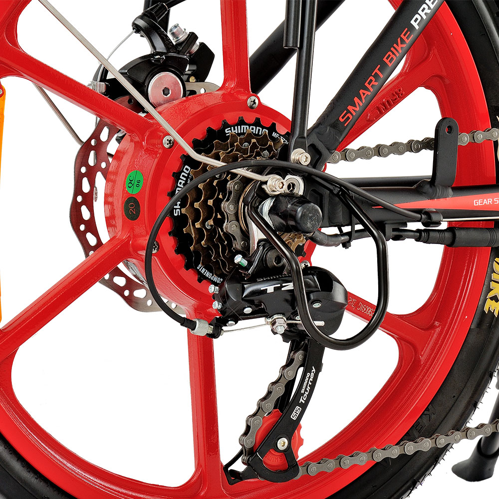 CF-TDN01Z-7 con rueda de alumbre de bicicleta eléctrica plegable CE de 20 pulgadas